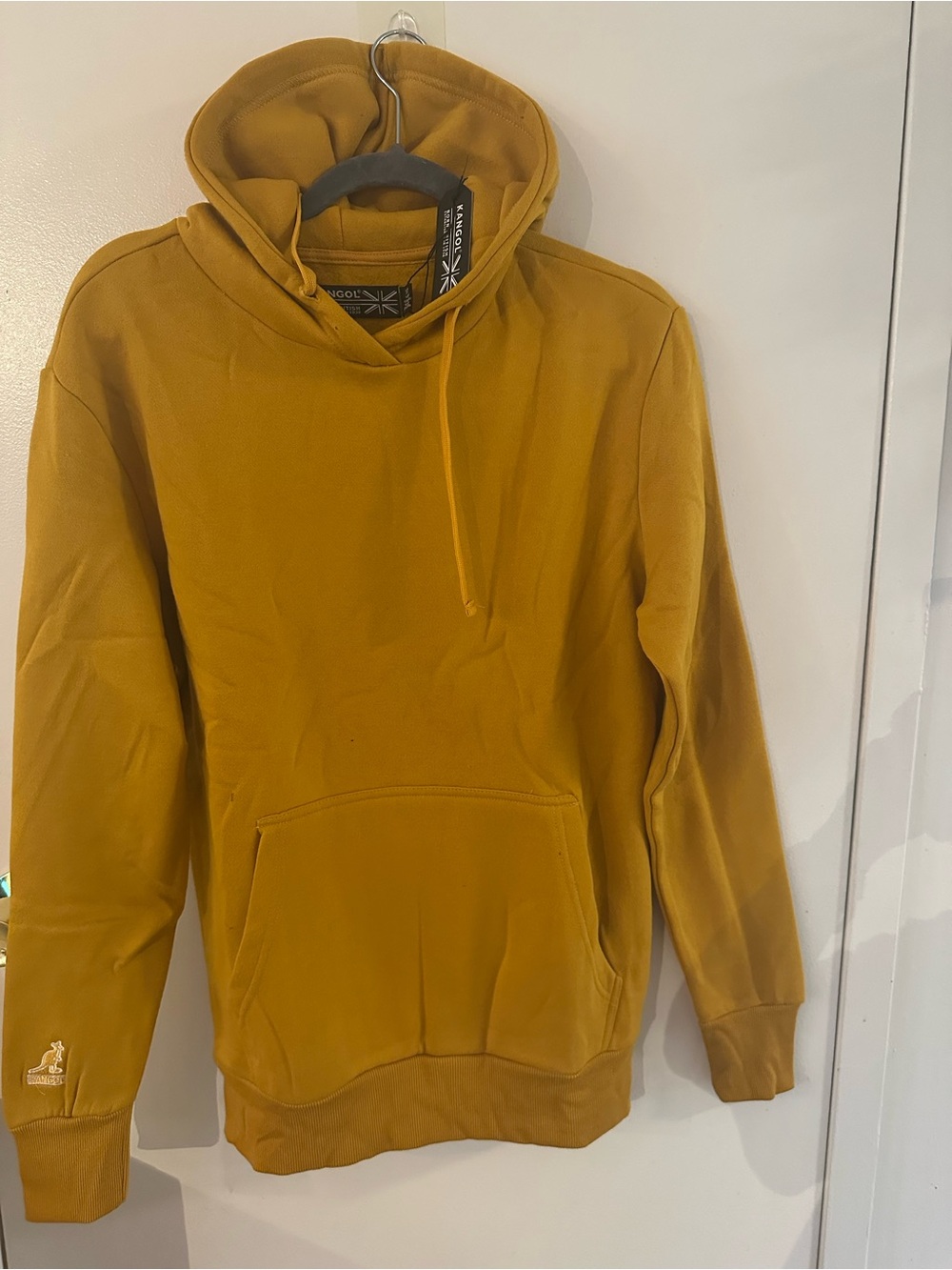 Kangol Men's Mustard Yellow Pullover Hoodie